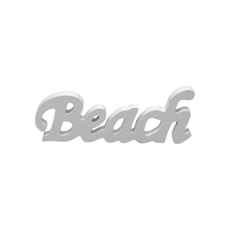 Display Beach Wording White